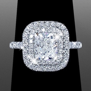 Double Halo Cushion Cut