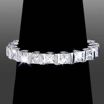 Princess Cut Eternity Band